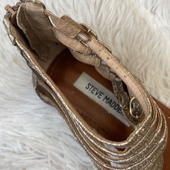 Steve Madden Simple G Glitter Sandal Sz 8.5 - Picture 4 of 10